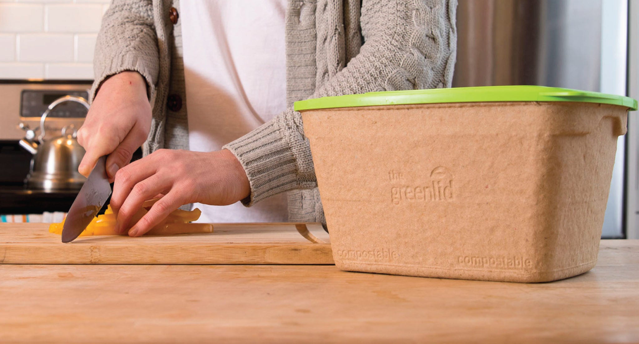 Compostable Food Bowl With Lid-Go-Compost