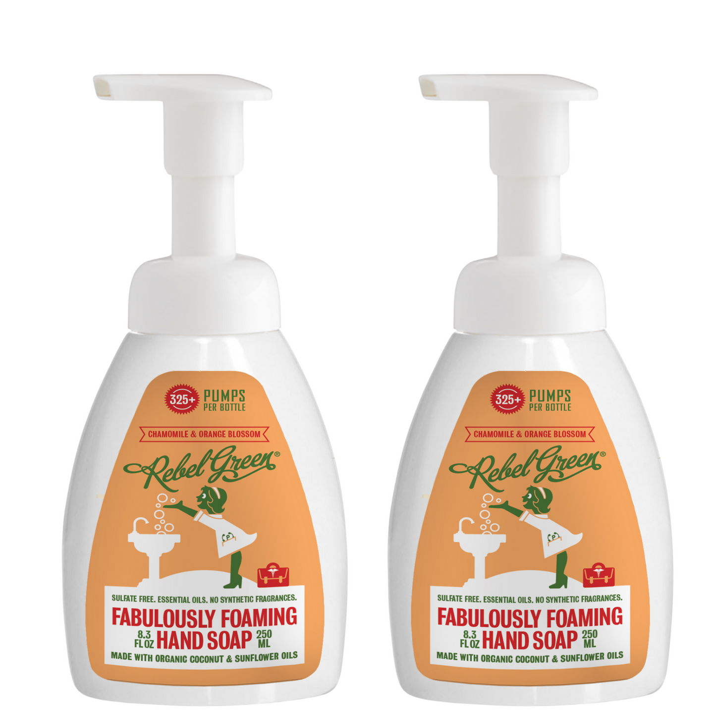 Fabulously Foaming Hand Soap - Chamomile & Orange Blossom 8.3 oz (2 pk)