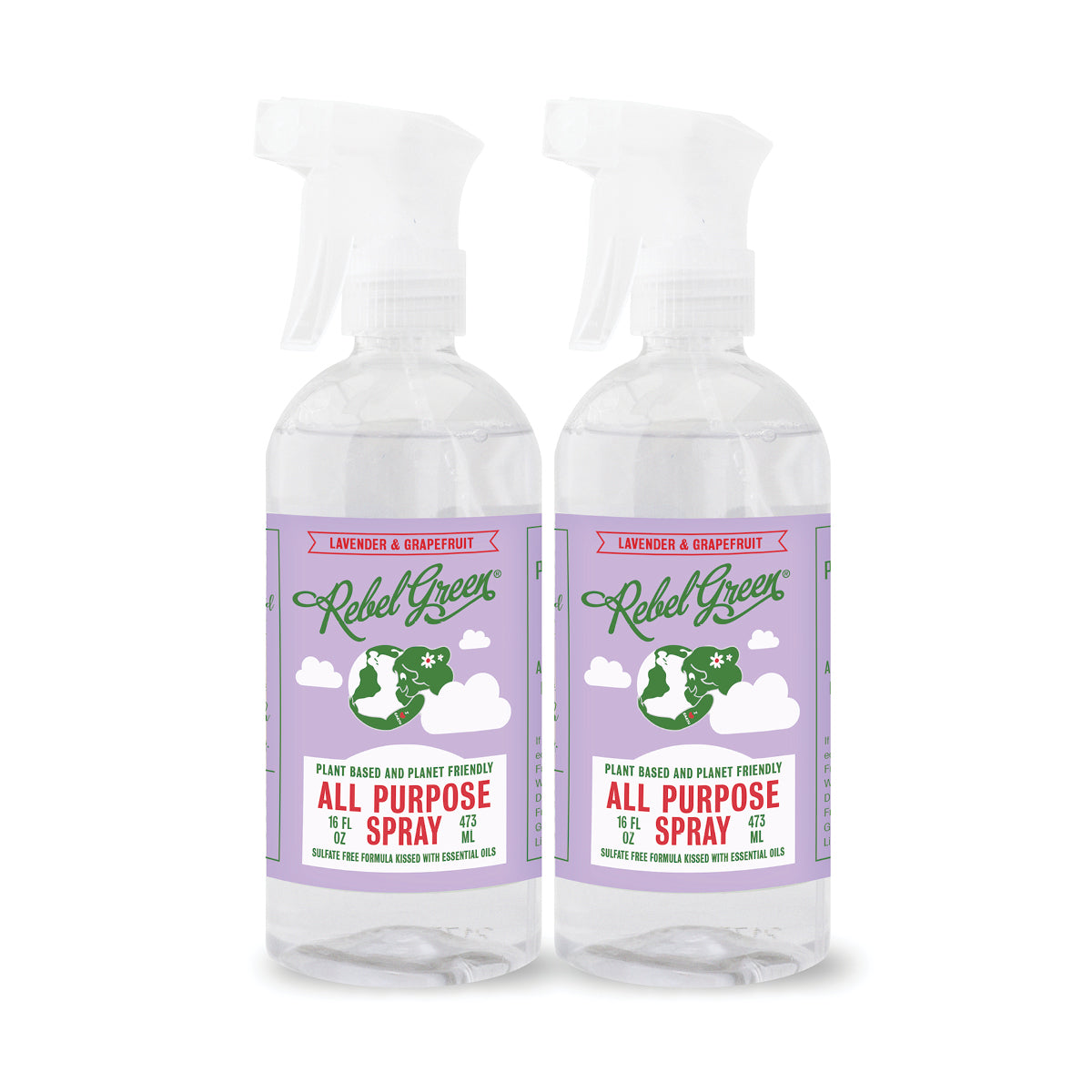 All Purpose Spray - Lavender & Grapefruit 16 oz (2 pk) – Rebel Green