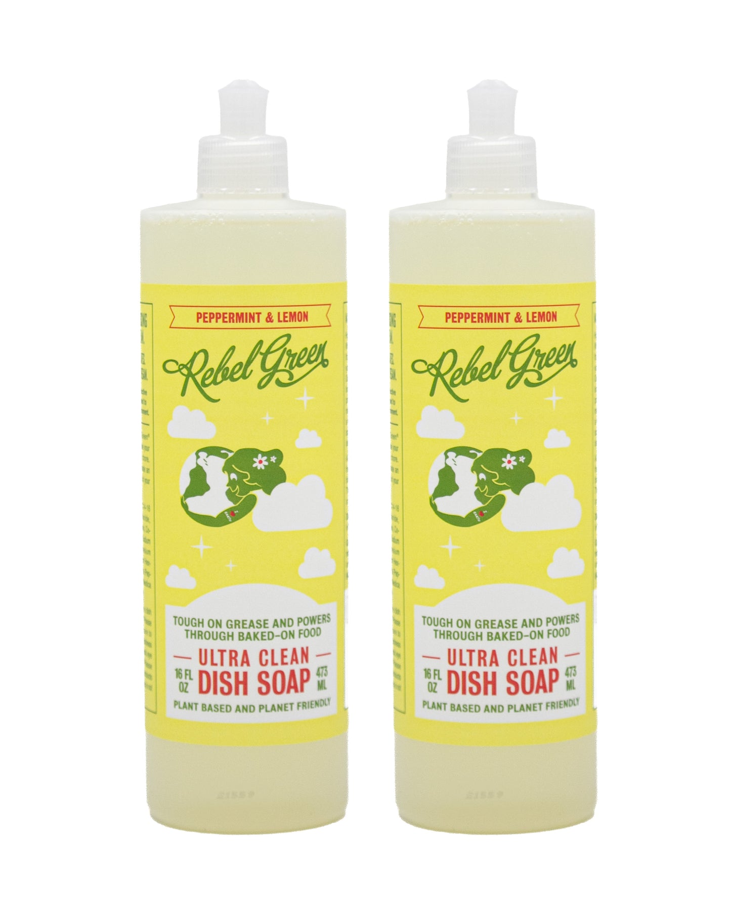 Super Deluxe Dish Soap - Peppermint & Lemon 16 oz (2 pk)