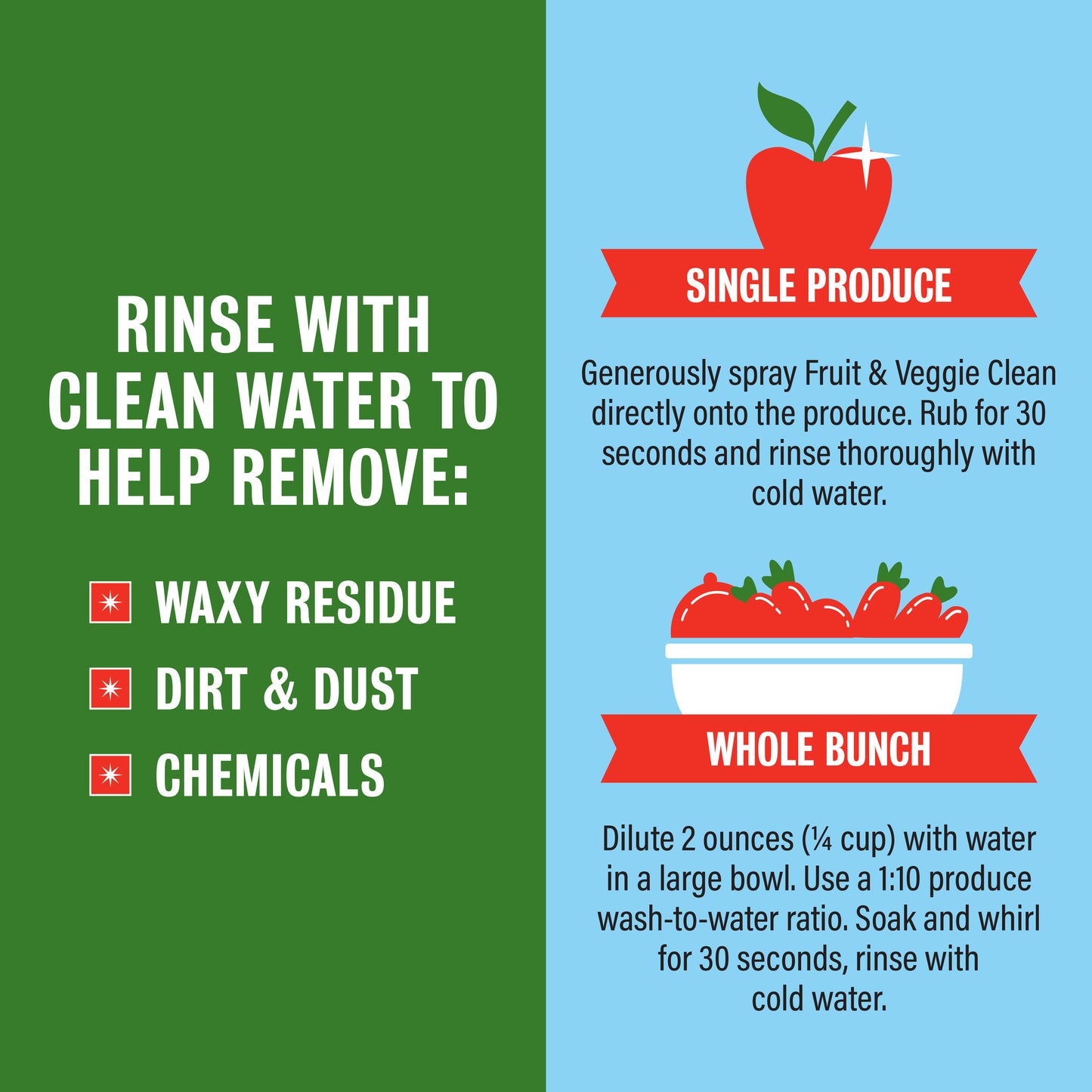 Fruit & Veggie Clean - 16 oz Spray (2 pk)