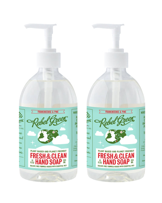 Fresh & Clean Hand Soap - Frankincense & Pine 12 oz (2 pk)