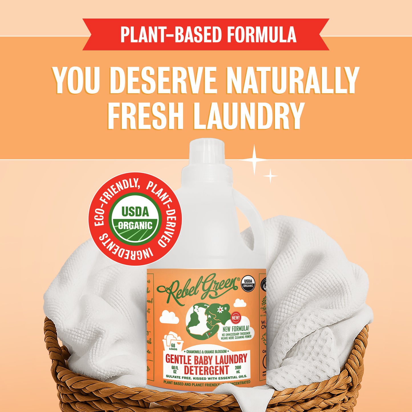 Organic Baby Laundry Detergent - 68 oz (2 pk)
