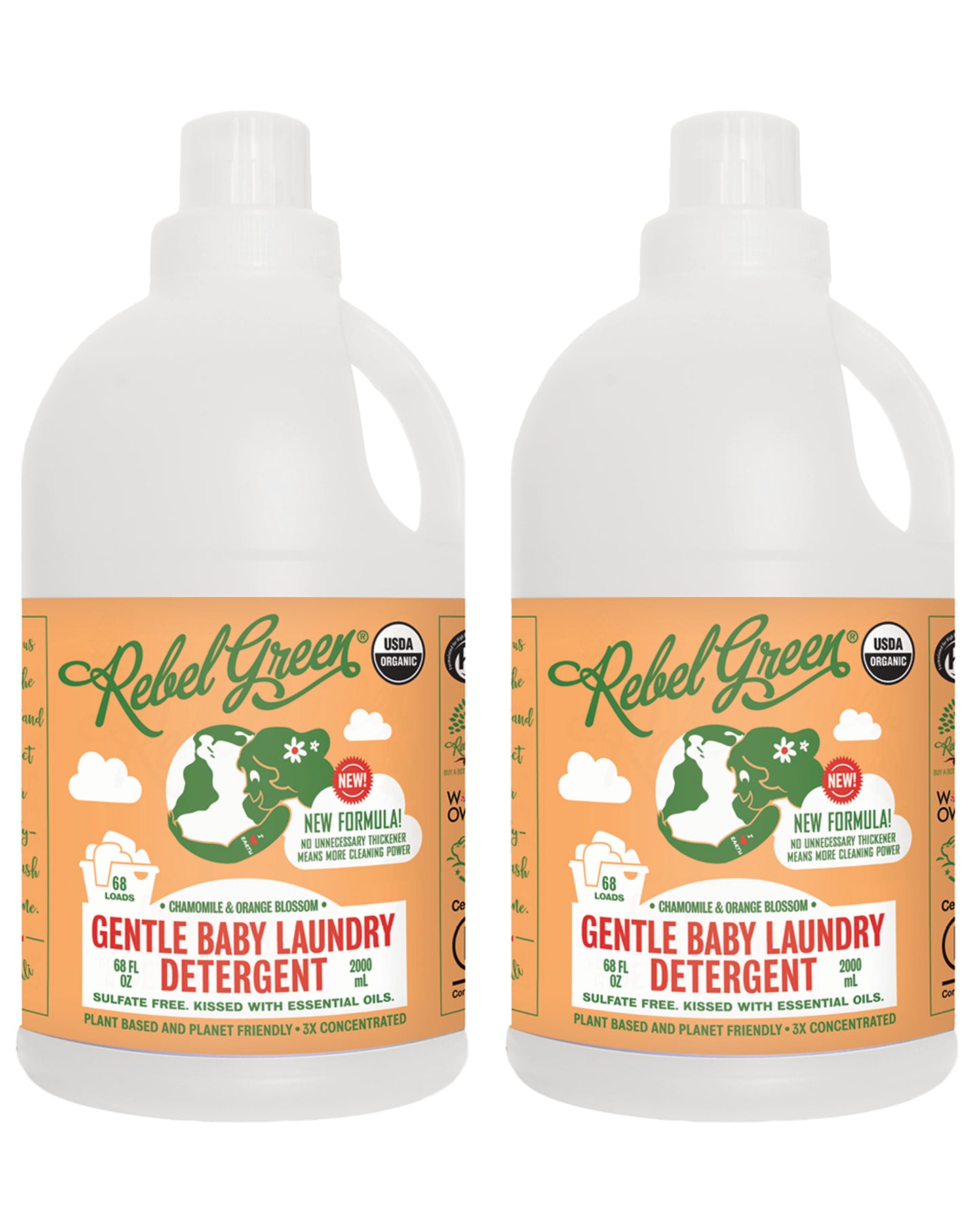 Organic Baby Laundry Detergent - 68 oz (2 pk)