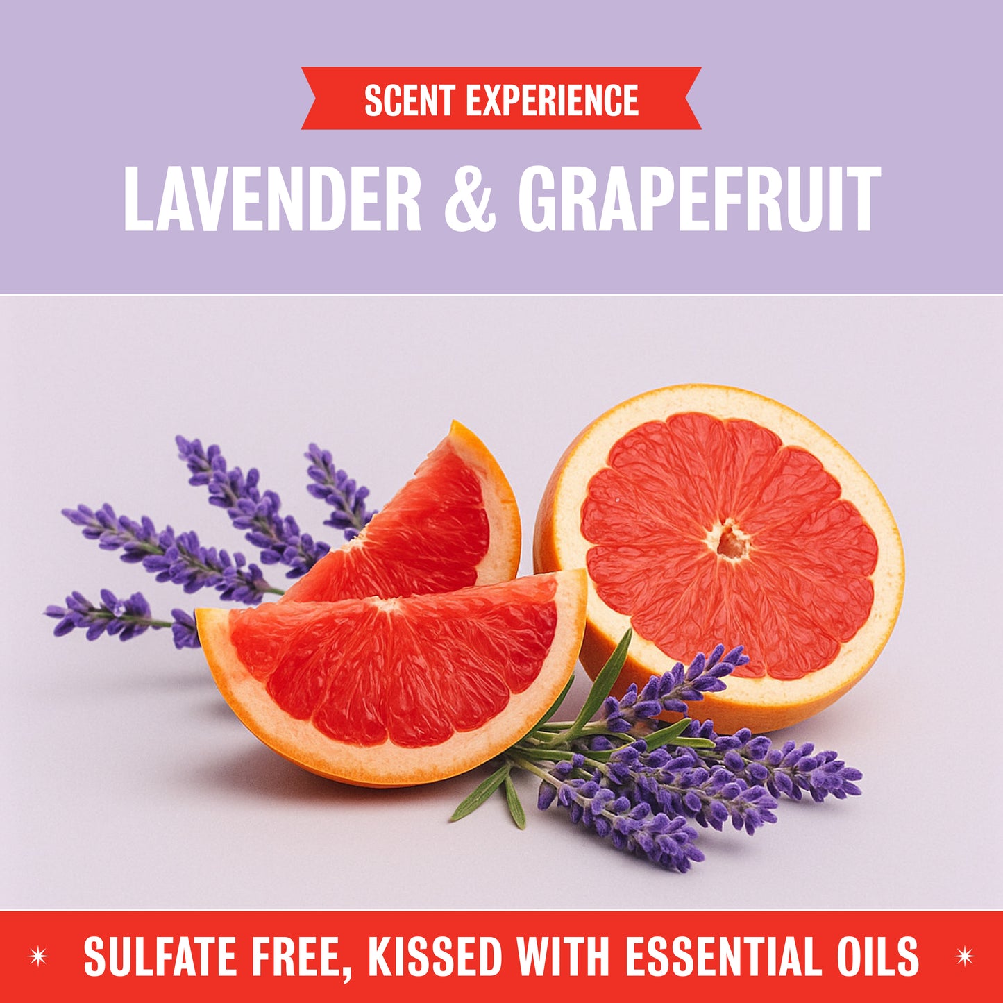 Organic Fresh Laundry Detergent - Lavender & Grapefruit 68 oz (2 pk)