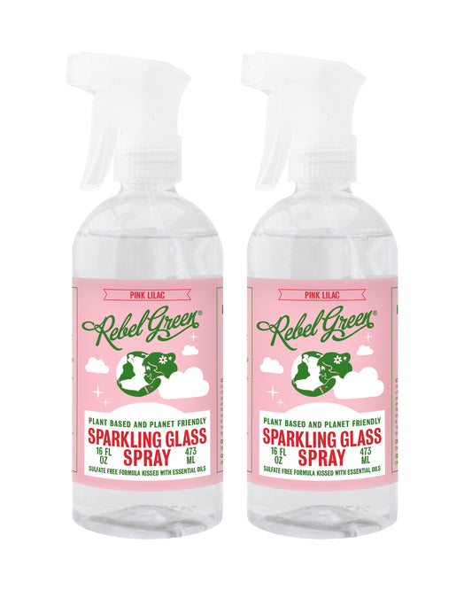 Sparkling Glass Spray - Pink Lilac 16 oz (2 pk)