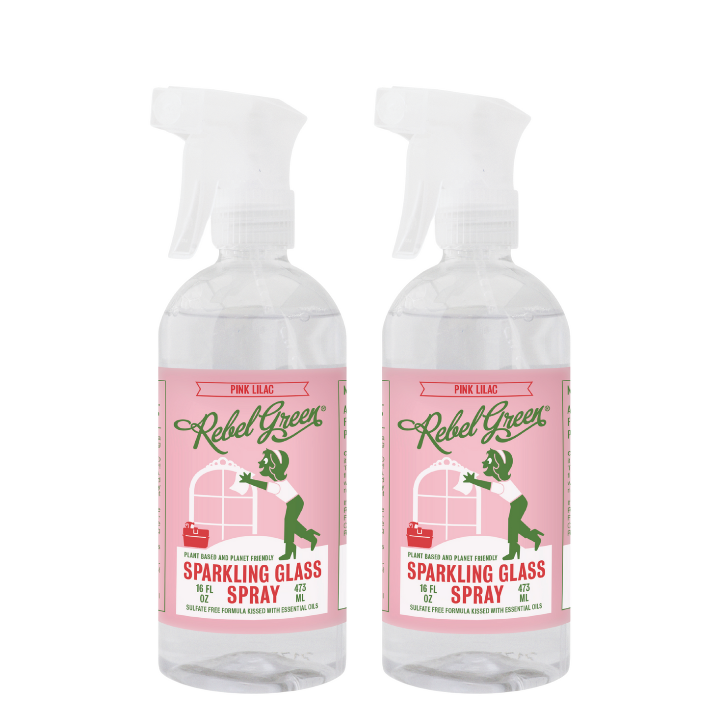 Sparkling Glass Spray - Pink Lilac 16 oz (2 pk)