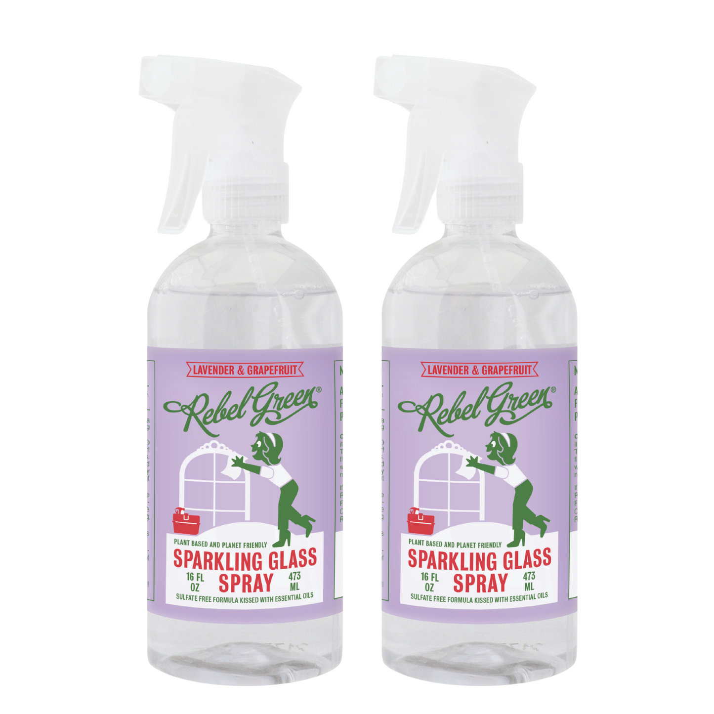 Sparkling Glass Spray - Lavender & Grapefruit 16 oz (2 pk)