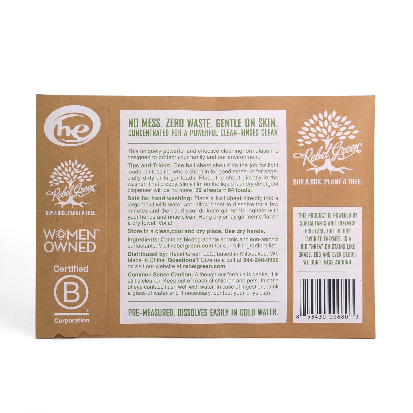 Small But Mighty Laundry Detergent Sheets- Unscented 32ct