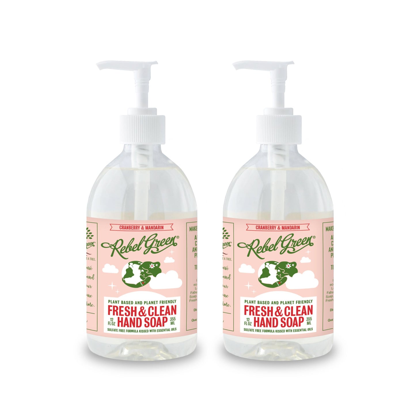Fresh & Clean Hand Soap - Cranberry & Mandarin 12 oz