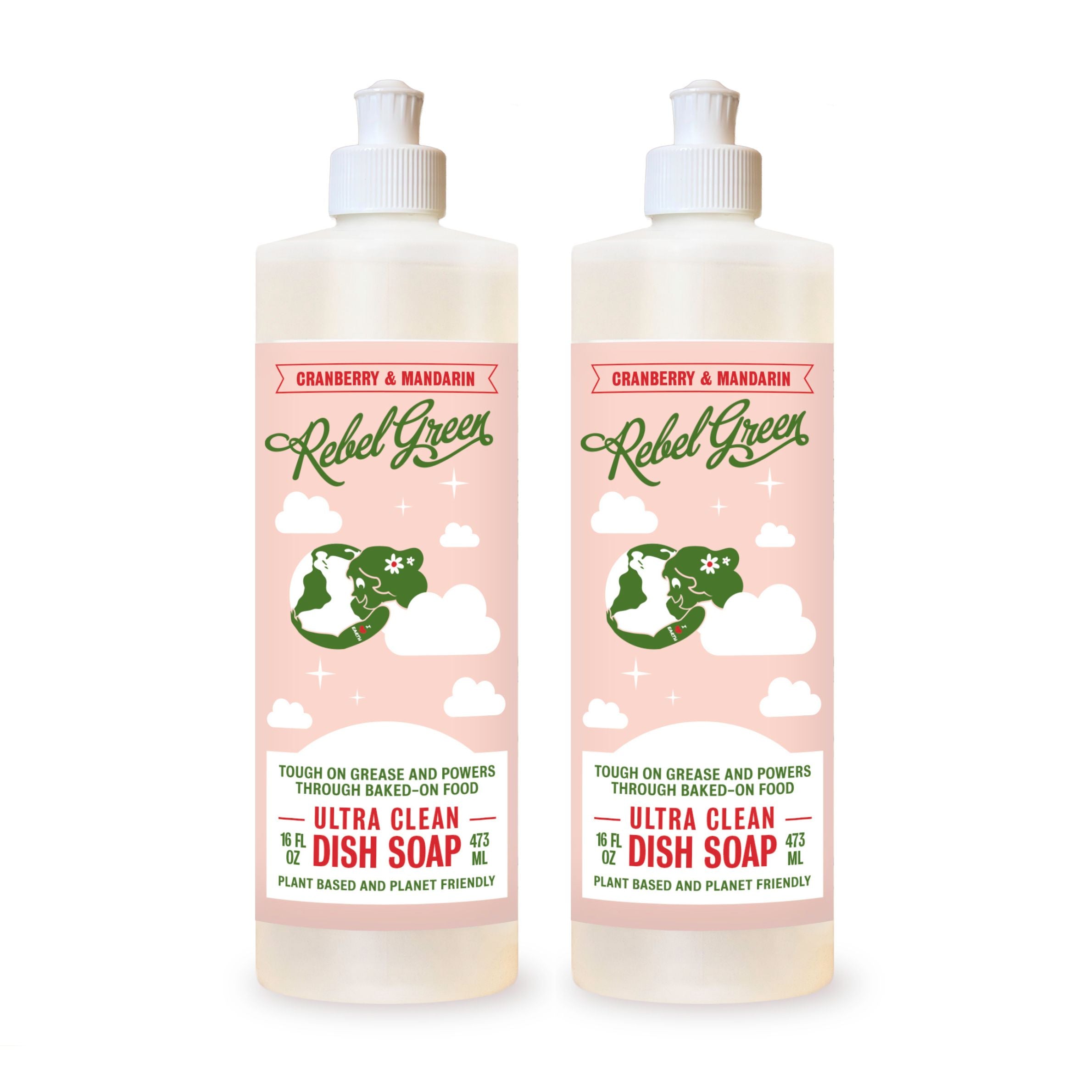 Super Deluxe Dish Soap - Cranberry & Mandarin 16 oz (2 pk) – Rebel