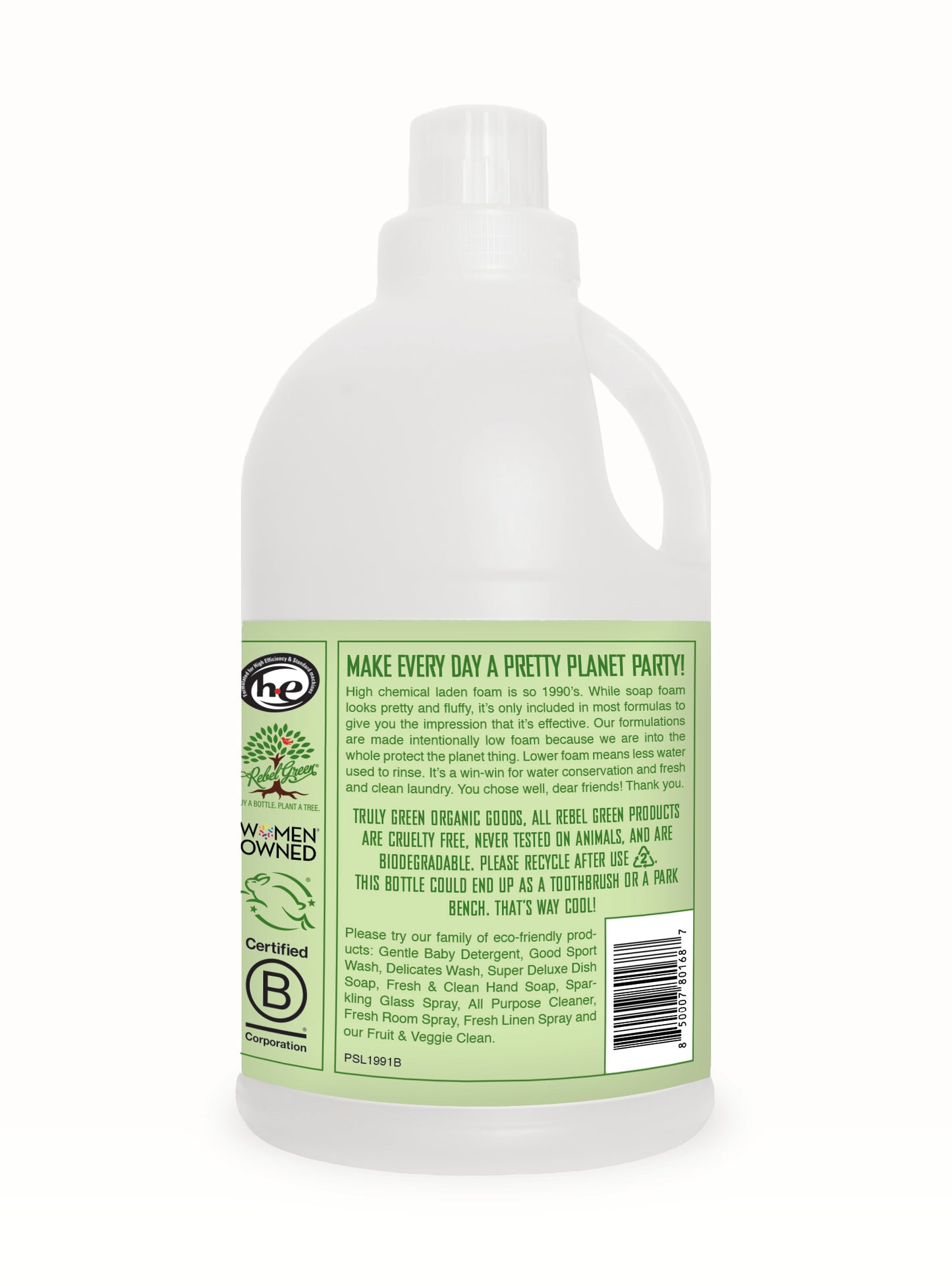 Organic Laundry Detergent - Citrus & Mint 68oz 2-Pack