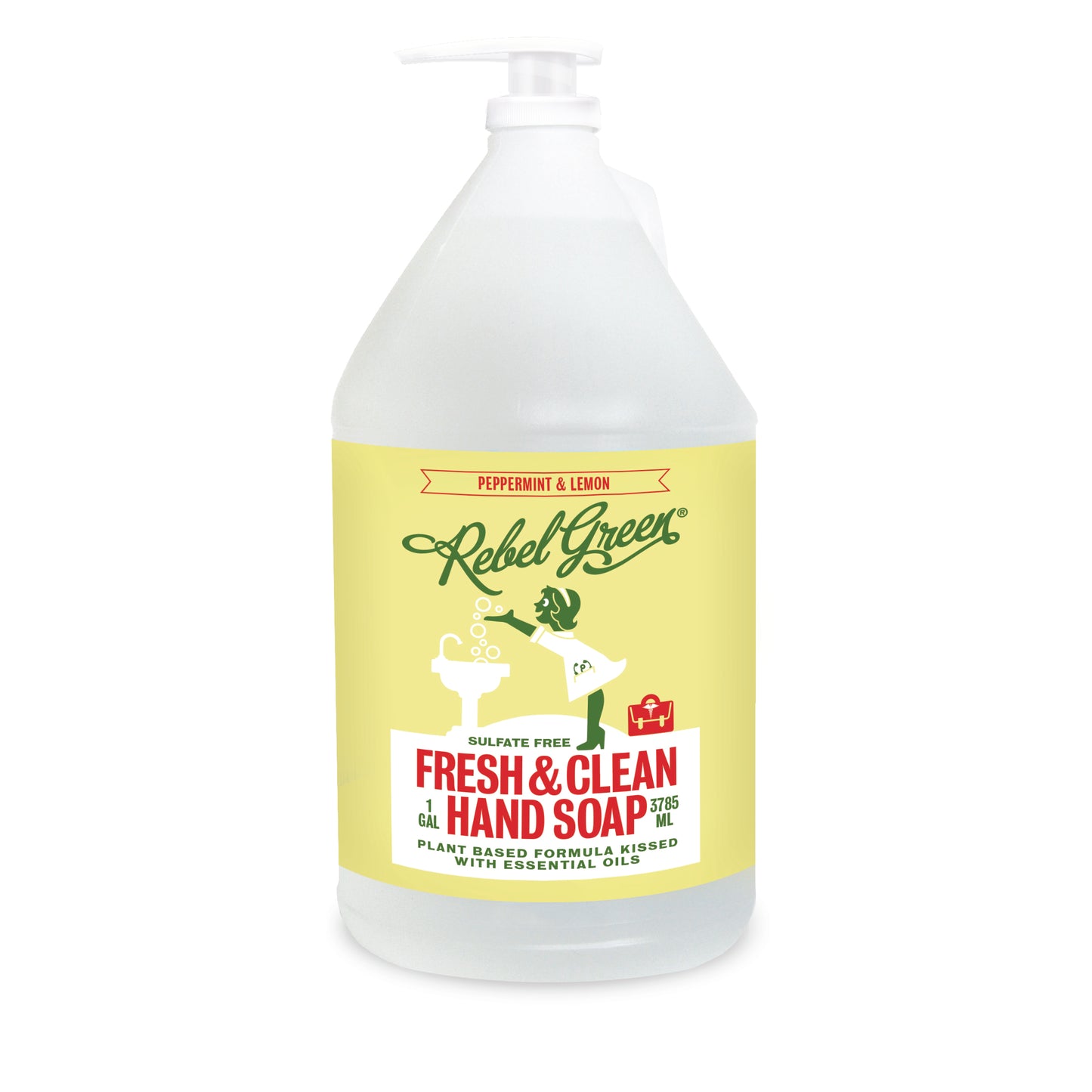 Fresh & Clean Hand Soap - Peppermint & Lemon Gallon
