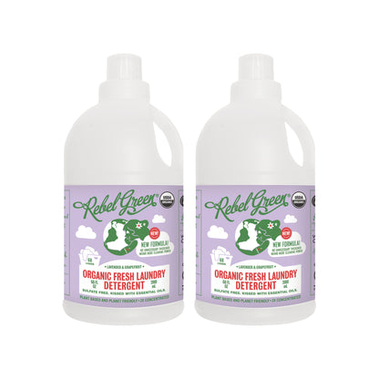 Organic Fresh Laundry Detergent - Lavender & Grapefruit 68 oz (2 pk)