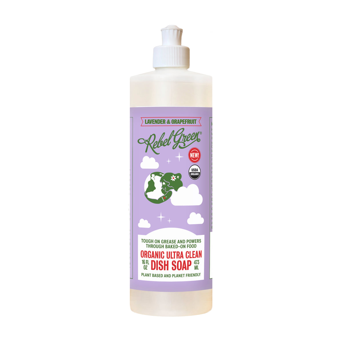 Organic Ultra Clean Dish Soap - Lavender & Grapefruit 16oz