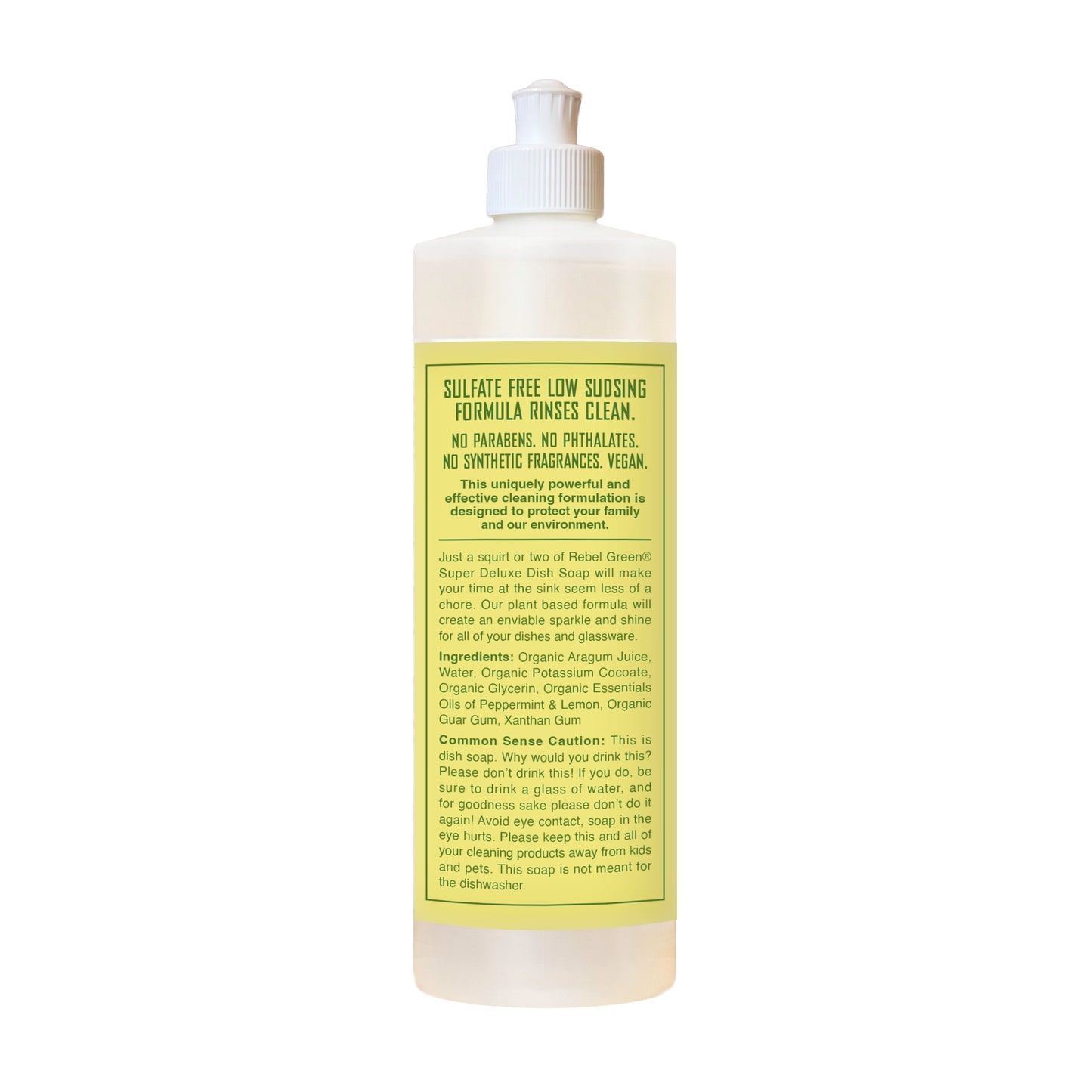 Organic Ultra Clean Dish Soap - Peppermint & Lemon 16oz