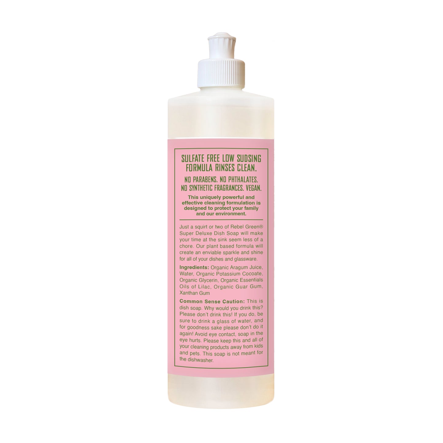 Organic Ultra Clean Dish Soap - Pink Lilac 16oz