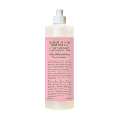 Organic Ultra Clean Dish Soap - Pink Lilac 16oz