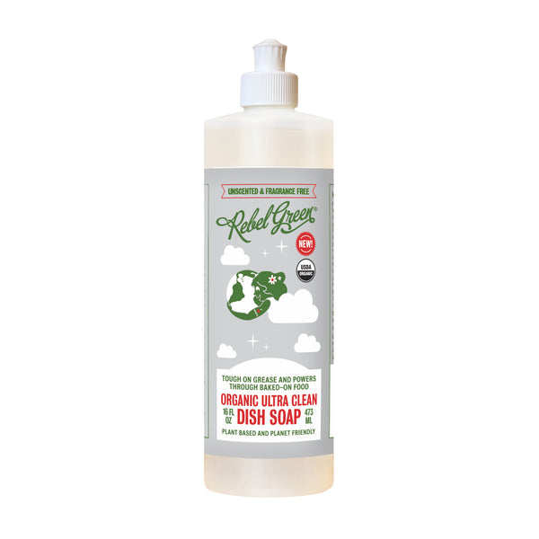Organic Ultra Clean Dish Soap - Unscented 16oz
