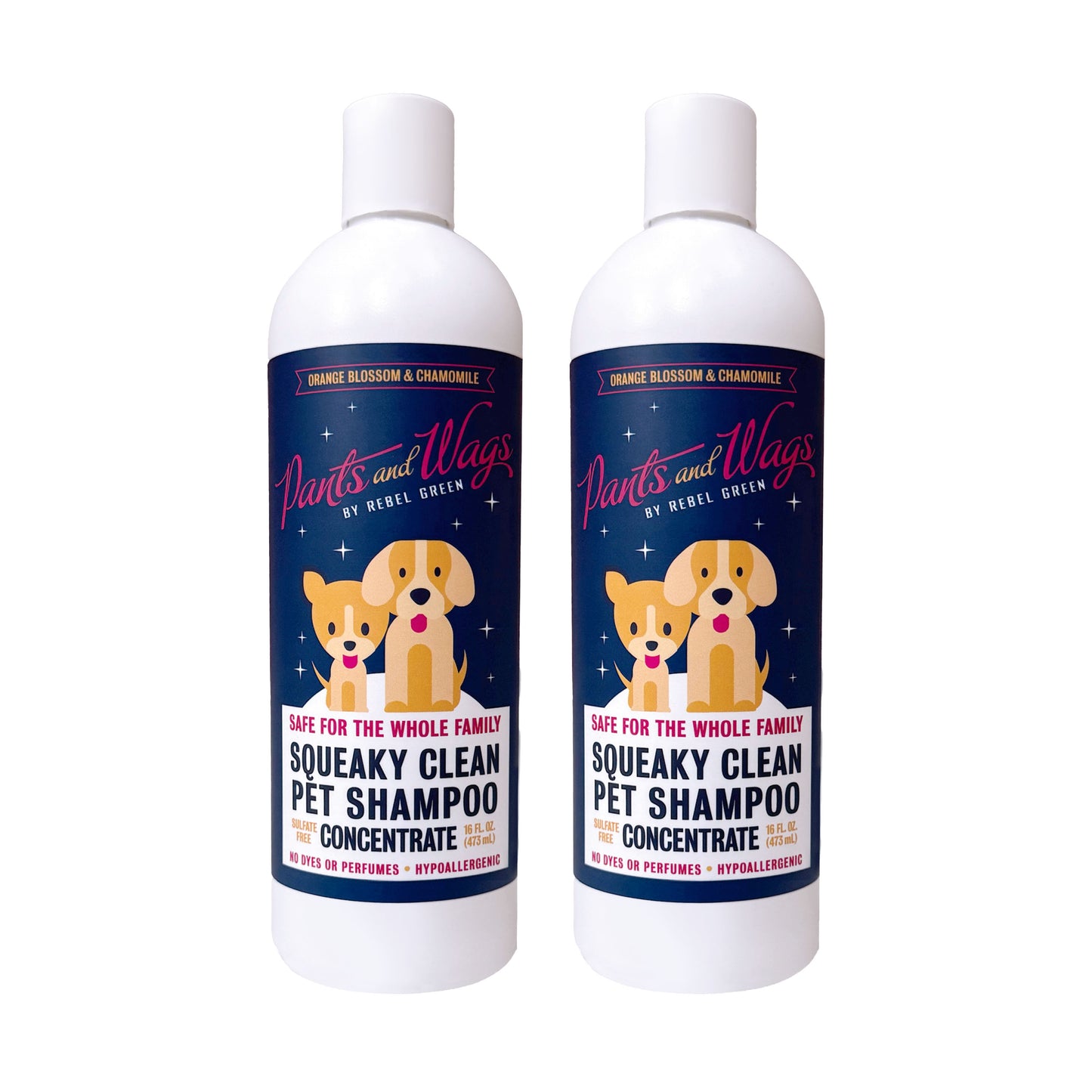 Squeaky Clean Pet Shampoo Concentrate 16oz - 2pk