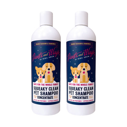 Squeaky Clean Pet Shampoo Concentrate 16oz - 2pk