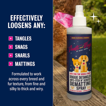 Doggie Detangler Anti-Itch n’ Scratch Dematting Spray 8oz - 2pk