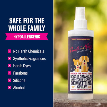 Doggie Detangler Anti-Itch n’ Scratch Dematting Spray 8oz - 2pk