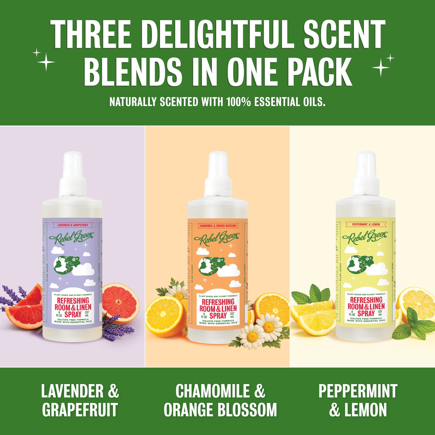 Refreshing Room & Linen Spray - Variety Pack 8 oz (3 pk)
