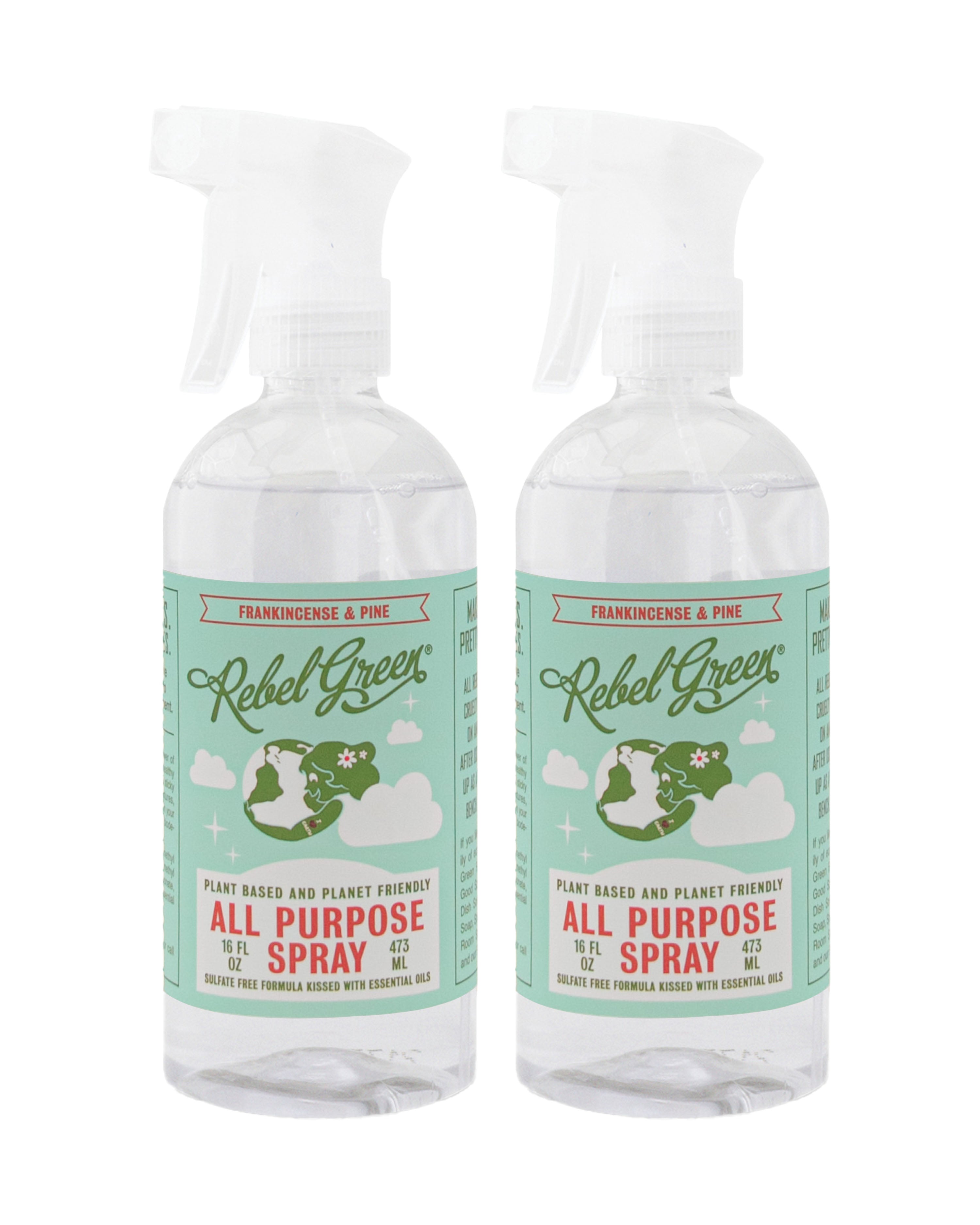 All Purpose Spray - Frankincense & Pine 16 oz (2pk) – Rebel Green