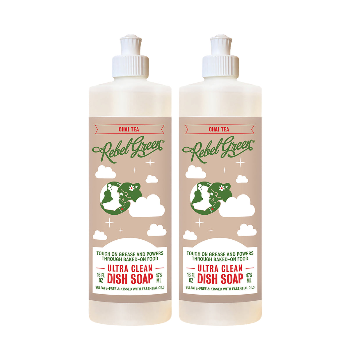 Ultra Clean Dish Soap - Chai Tea 16oz 2-Pack