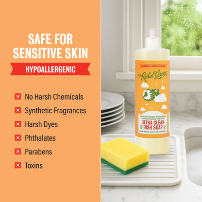 Super Deluxe Dish Soap - Chamomile & Orange Blossom 16 oz (2 pk)