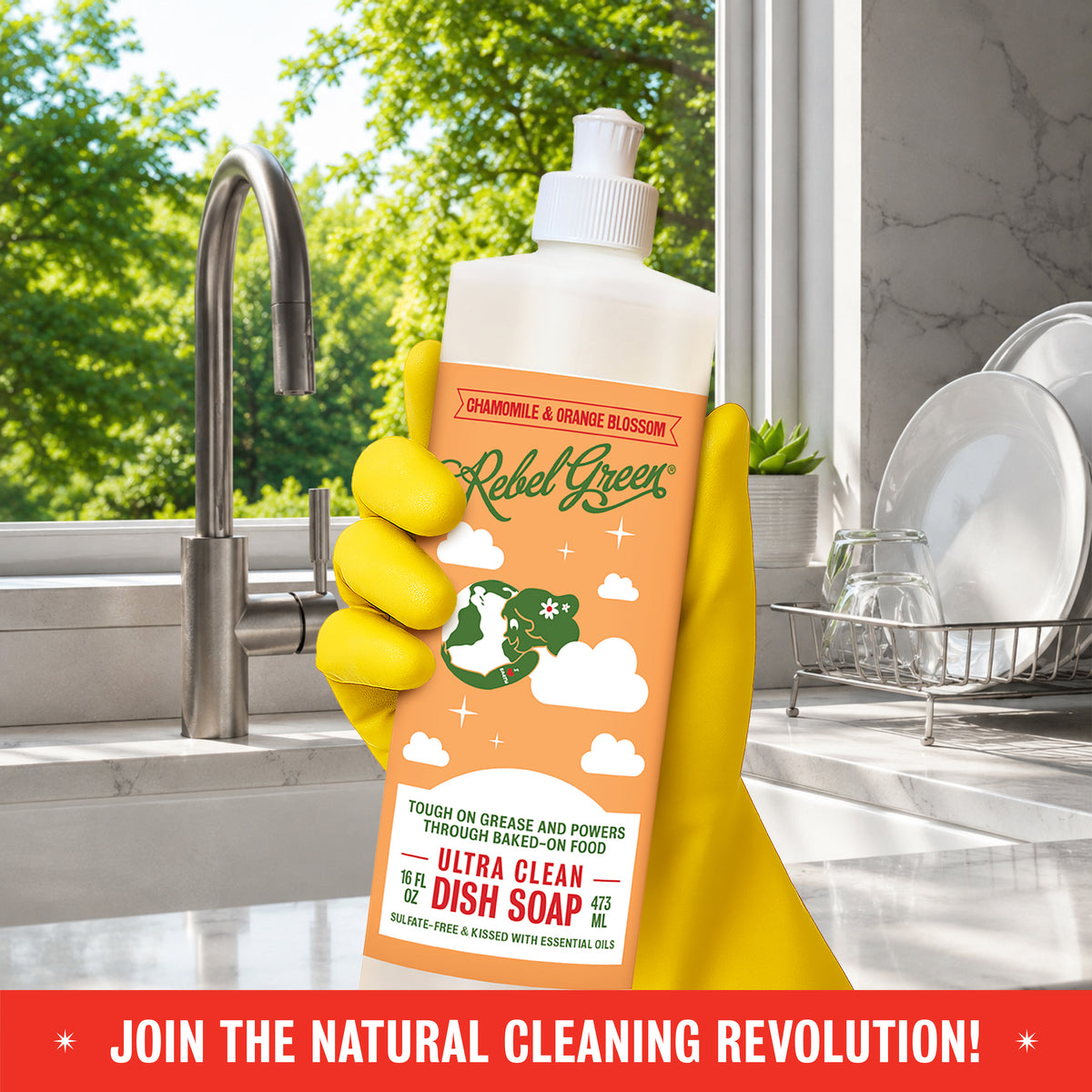 Ultra Clean Dish Soap - Chamomile & Orange Blossom 16oz 2-Pack