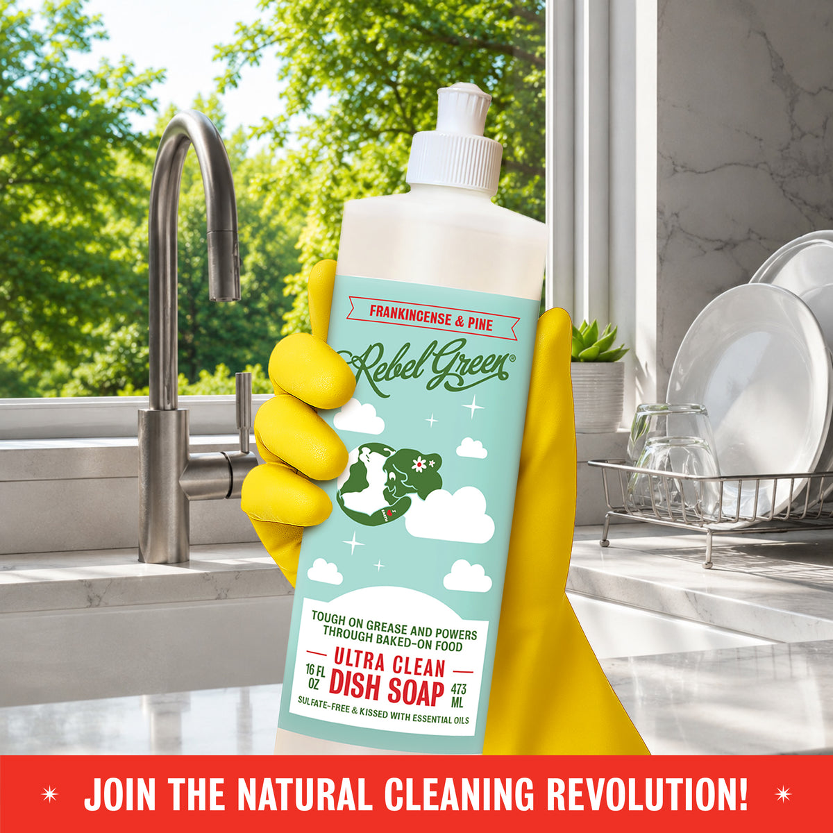 Ultra Clean Dish Soap - Frankincense & Pine 16oz 2-Pack