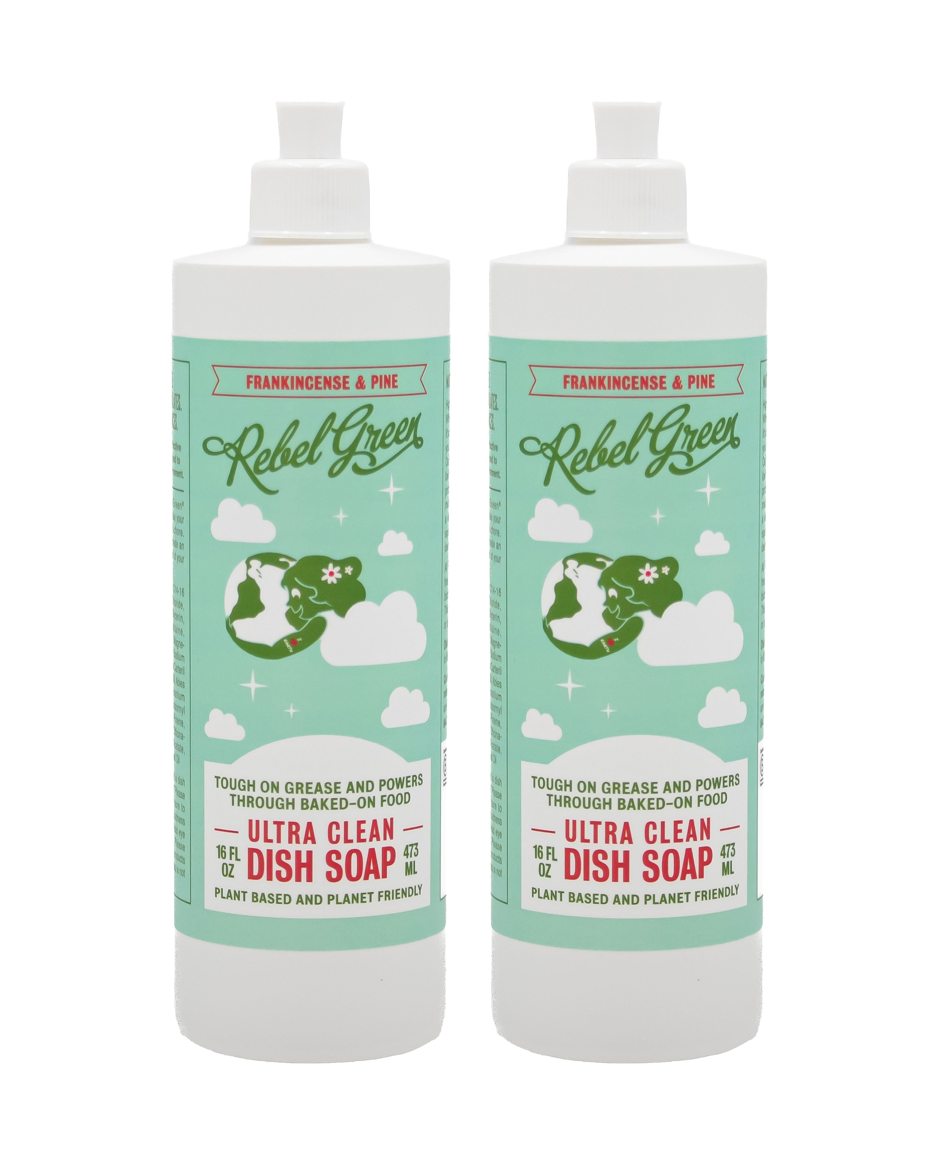 Super Deluxe Dish Soap - Frankincense & Pine 16 oz (2 pk) – Rebel