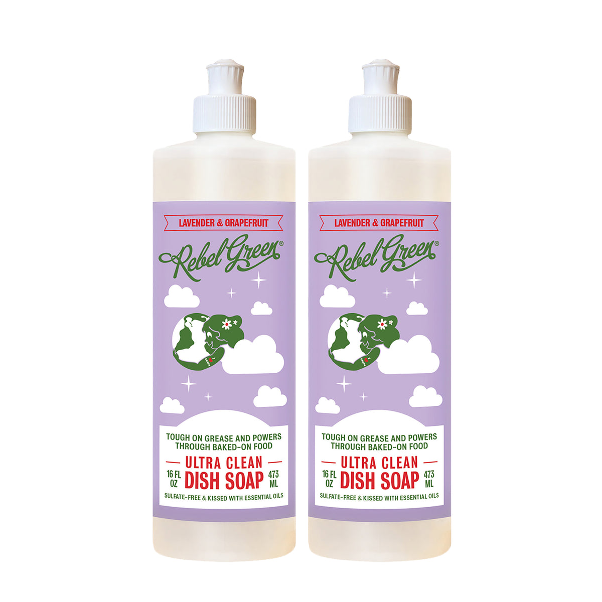 Ultra Clean Dish Soap - Lavender & Grapefruit 16oz 2-Pack