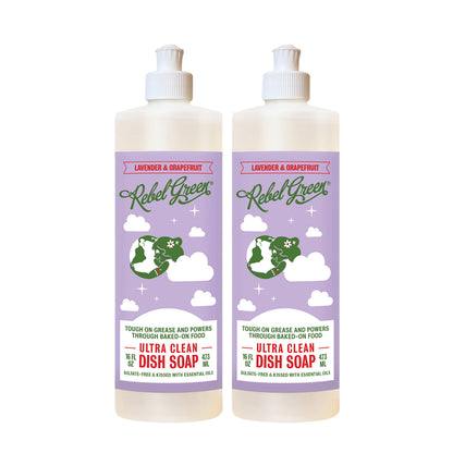 Ultra Clean Dish Soap - Lavender & Grapefruit 16oz 2-Pack