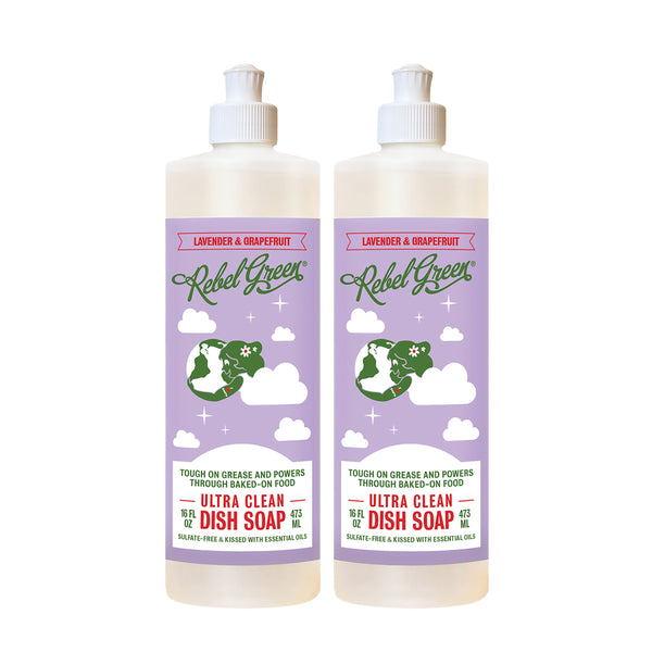 Ultra Clean Dish Soap - Lavender & Grapefruit 16oz 2-Pack