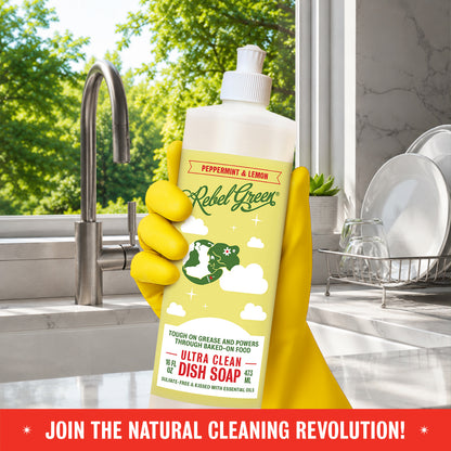 Ultra Clean Dish Soap - Peppermint & Lemon 16oz 2-Pack
