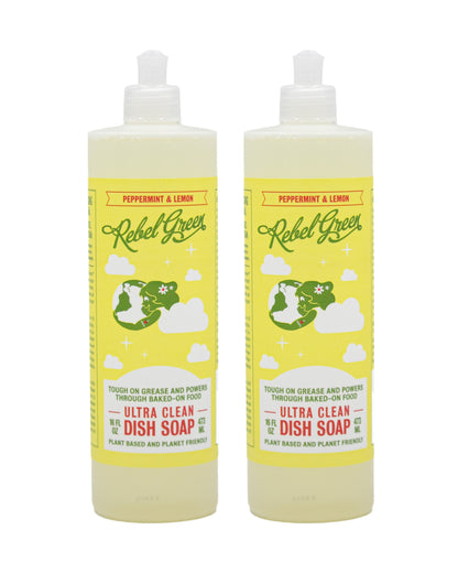 Super Deluxe Dish Soap - Peppermint & Lemon 16 oz (2 pk)