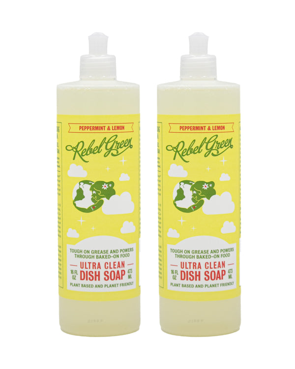 Super Deluxe Dish Soap - Peppermint & Lemon 16 oz (2 pk)