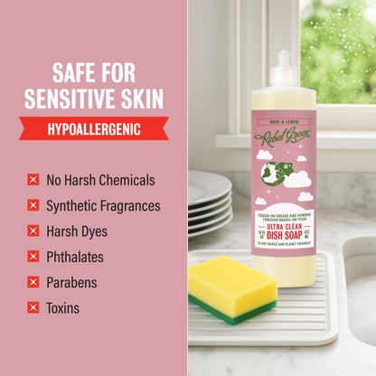 Super Deluxe Dish Soap - Rose Lemon 16 oz (2 pk)