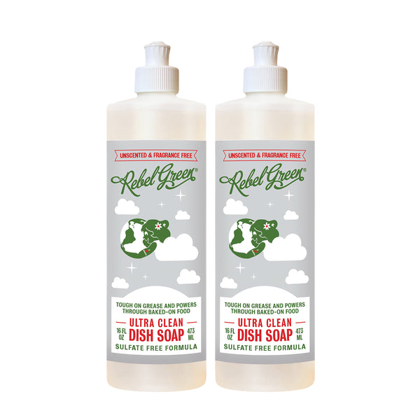 Ultra Clean Dish Soap - Unscented 16oz 2-Pack