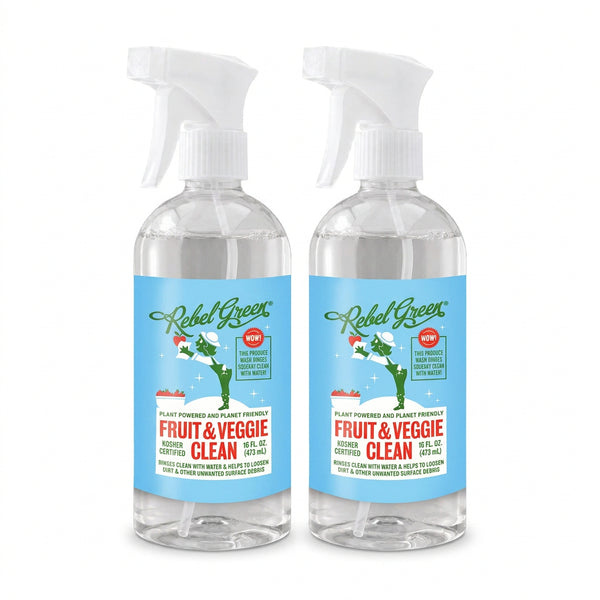 Fruit & Veggie Clean - Natural Produce Wash -16oz Spray 2-Pack