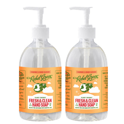 Fresh & Clean Hand Soap - Chamomile & Orange Blossom 12oz 2-Pack