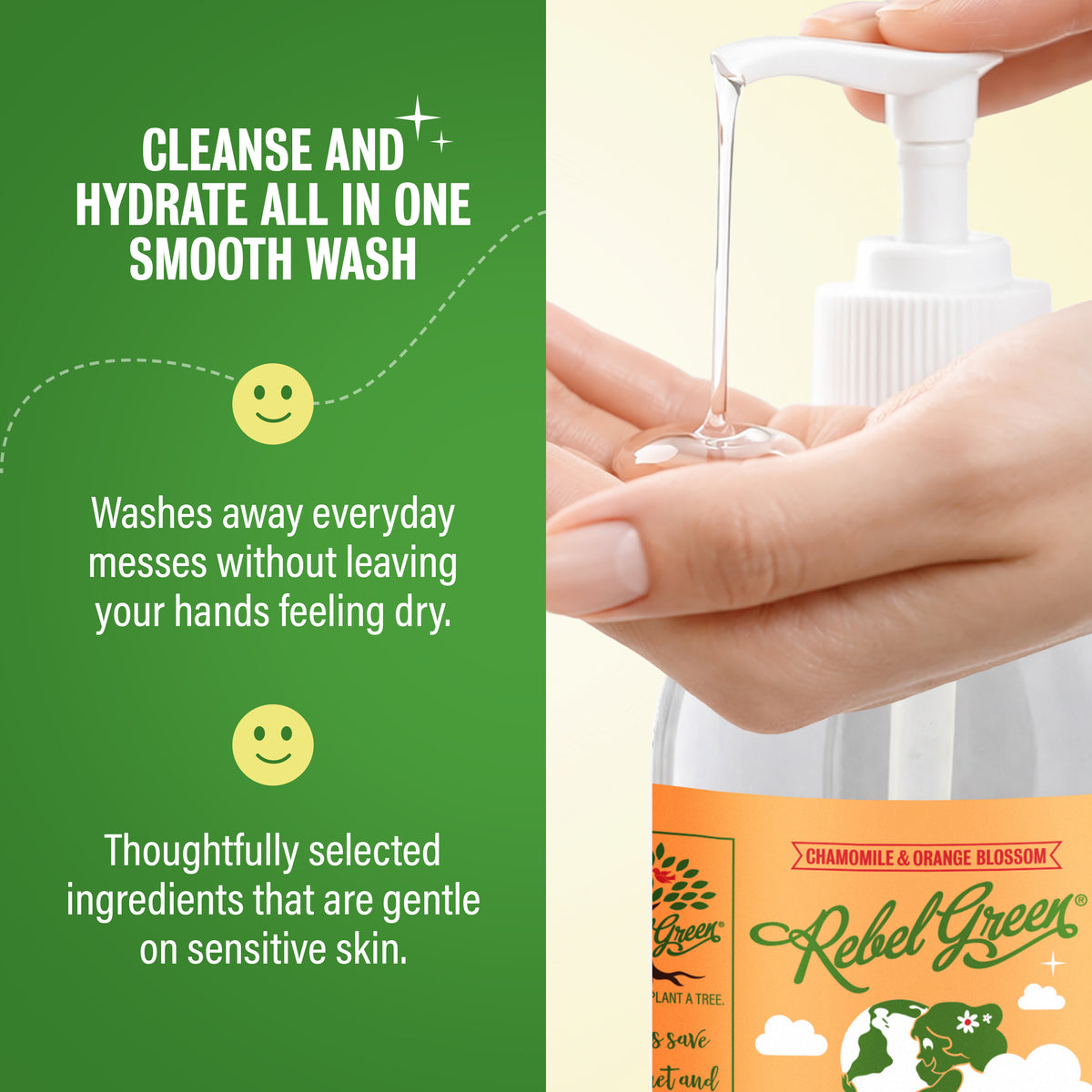 Fresh & Clean Hand Soap - Chamomile & Orange Blossom 12oz 2-Pack