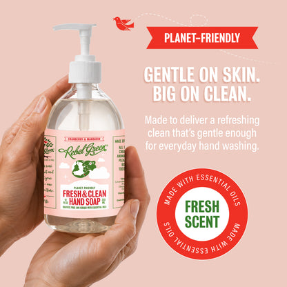 Fresh & Clean Hand Soap - Cranberry & Mandarin 12oz 2-Pack