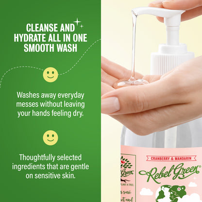 Fresh & Clean Hand Soap - Cranberry & Mandarin 12oz 2-Pack