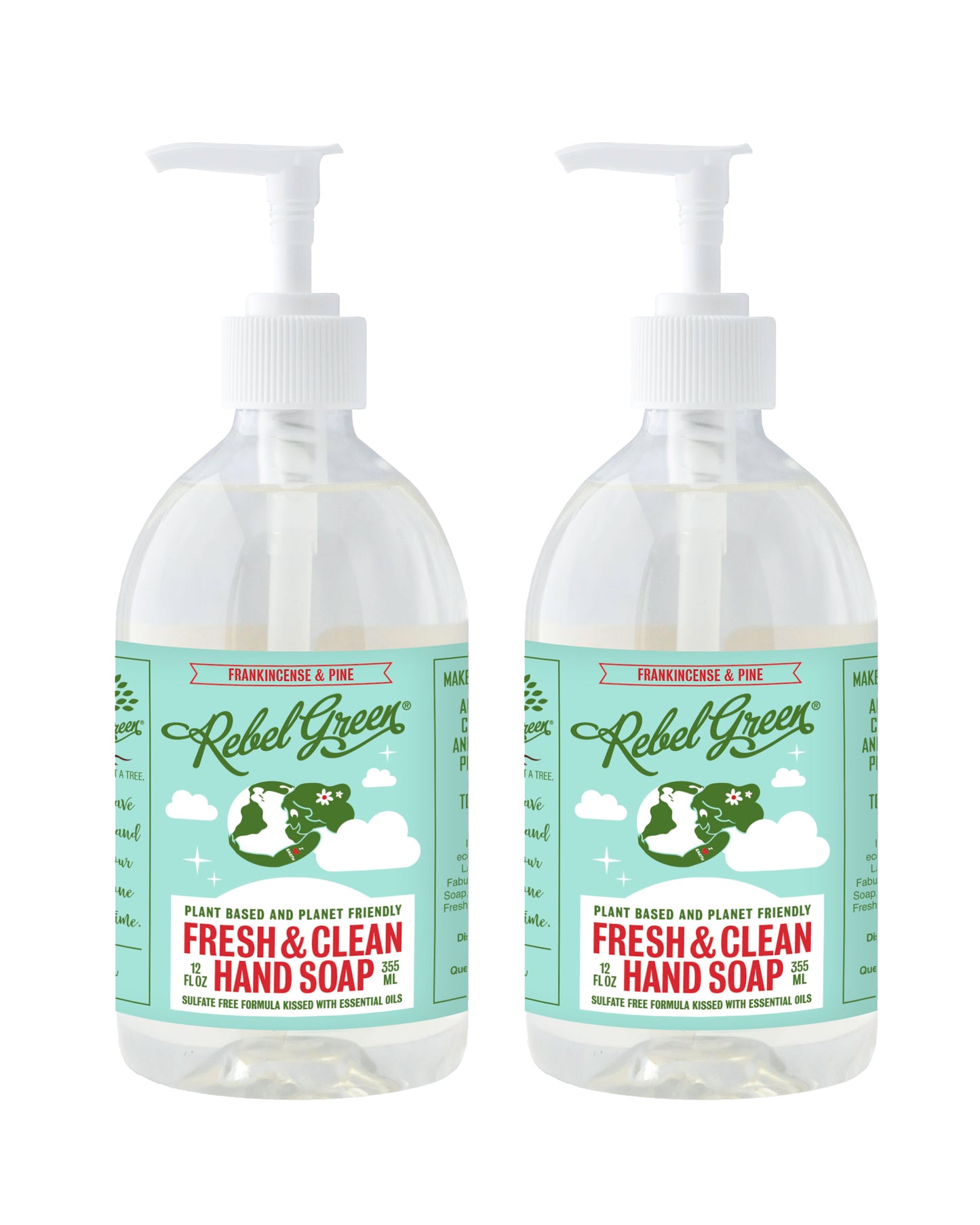 Fresh & Clean Hand Soap - Frankincense & Pine 12 oz (2 pk)