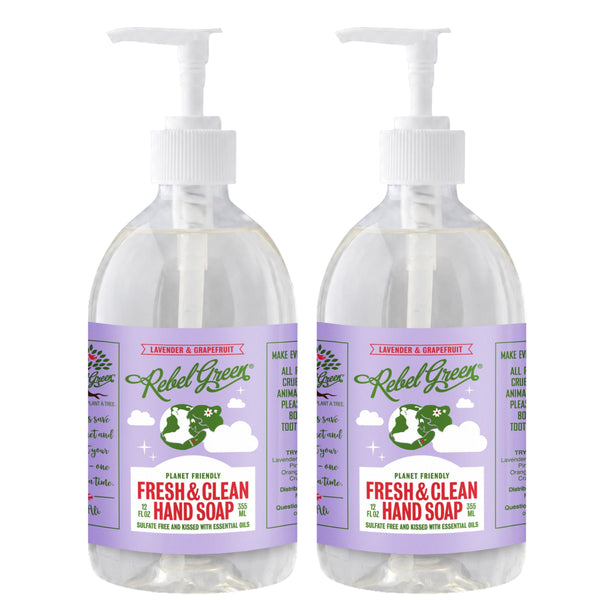 Fresh & Clean Hand Soap - Lavender & Grapefruit 12oz 2-Pack