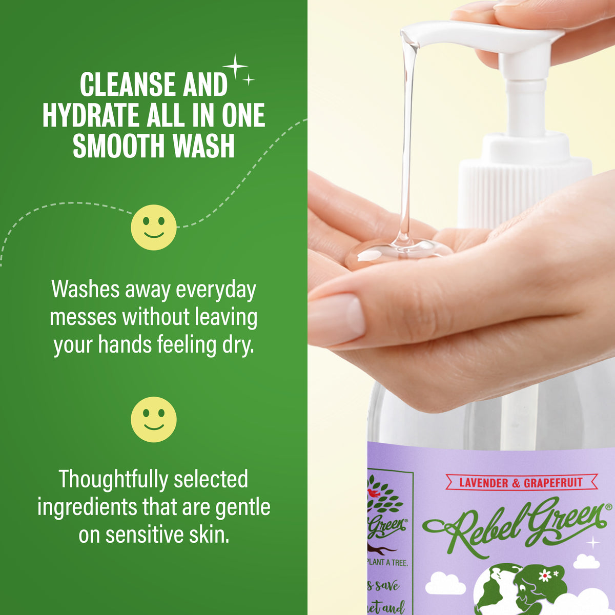 Fresh & Clean Hand Soap - Lavender & Grapefruit 12oz 2-Pack